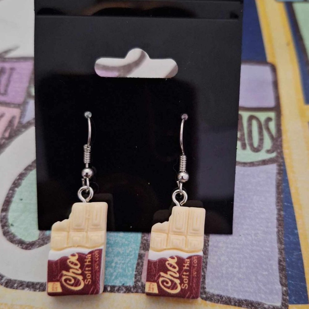 Vanilla Candy Bar Earrings